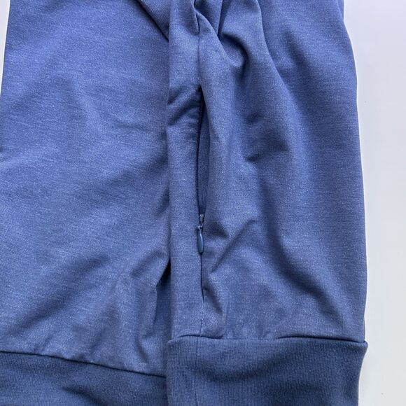 Travis Mathew Pullover‎ Men's L Blue Chest Stripes 1/4 Zip Golf Pullover Stretch - Picture 3 of 10